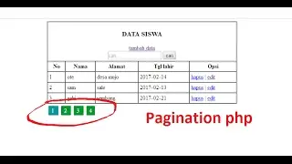 Tutorial pagination php simple