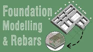 ✨ Foundations from 2D Plans with Rebar Reinforcement in REVIT