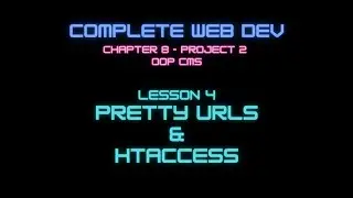 Web Dev 8 - 4 Pretty URLs and htaccess