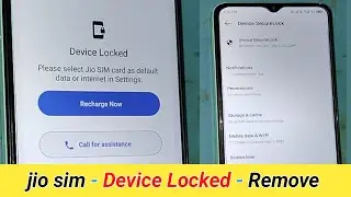 Device Locked/ please select jio sim card as default data or internet in settings. problem Solved