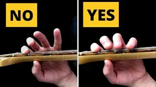 Fix Your Flying Pinky Guitar Technique (keeping fingers close to fretboard)