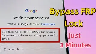 This Device Was Reset To Continue Sign in With a Google Account Previously Synced On This Device