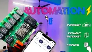 Internet & Manual Home Automation using New Blynk 2.0 with Fan dimmer and Realtime Feedback