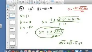 Quadratic equation