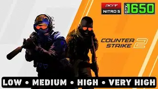 Counter-Strike 2 - GTX 1650 Benchmark | Acer Nitro 5 Gaming Test | Ryzen 5 3550H