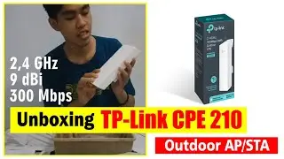 Unboxing TP-Link CPE 210 - Access Point Murah 