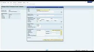 SAP SD Free Tutorial : Company Code Configuration Detailed Video 