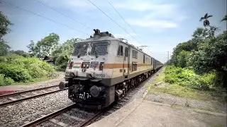 Valsad WAP7 Power! Puri Kamakhya Express Furious Skip Past Katwa & Sealdah Locals