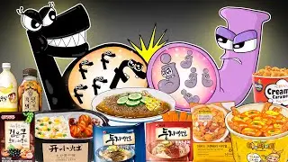 Convenience Store Food MUKBANG F, J Pregnant vs Alphabet Lore Baby’s Transform | ANIMATION | ASMR