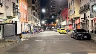 THE REALITY OF WALKING IN DOWNTOWN RIO DE JANEIRO ON A SUNDAY NIGHT