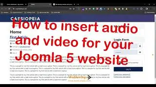 How to insert audio and video for your Joomla 5 website