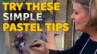 Painting flowers with floral pastels | pastel painting for beginners | pastel painting flowers