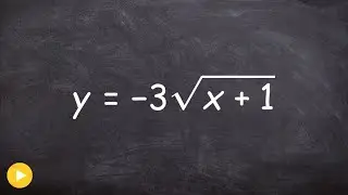 Writing the transformations of a square root function