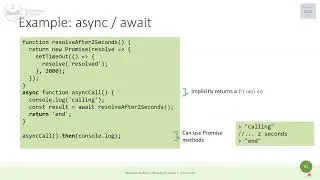 WA1-2023-L08: Asynchronous Programming (async/await), and exercise with Promises and SQLite.