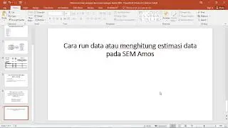 Learn SEM Amos eps 4 How to run data or calculate estimated data on SEM Amos