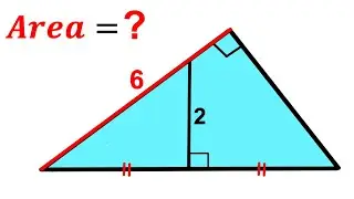 Sweden Math | Find area of the Blue shaded Triangle | (Olympiad Math) | #math #maths | #geometry