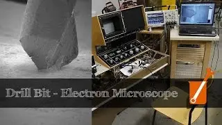 Electron microscope image capture via microcontroller (with drill bit animation)