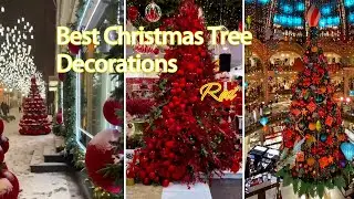 【1】Christmas  Tree Trends and Themes - 2023 6 Most Beautiful Christmas Trees - Red 1