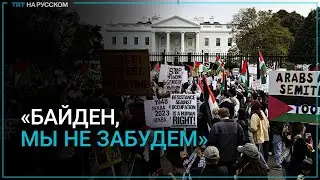 Жители Вашингтона требуют от правительства США прекратить бомбить Газу