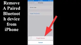 How to Remove a Paired Bluetooth device form your iPhone