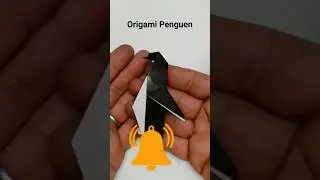 Origami Penguen 🐧 #origami #diy #origamiart #origamitutorial