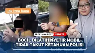 VIRAL Video Bocil Dilatih Nyetir Mobil, Tidak Takut Ketahuan Polisi