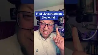 First livestream on blockchain #crypto #btc #ethereum #cryptocurrency #cryptonews #livestream