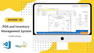 POS and Inventory Management System in VB.NET and MySql database - Part  5 | VB.NET Tutorial