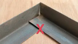 few know the trick of cutting angle iron for 90 degree joints with precise results