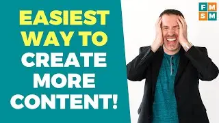 The Easiest Way To Create More Content