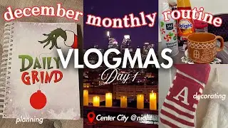 DECEMBER RESET ROUTINE | ‘VLOGMAS’ DAY 1 | goal setting for the end of the quarter🎄☕️