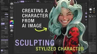 Creating 3D Character from 2D AI image in ZBrush