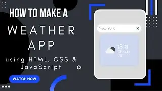 Build a Weather App using JavaScript | Code With Aditya