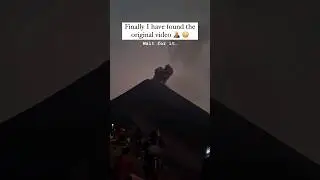 Lightning 🌩 struck the volcano 🌋 🤯#guatemala #volcano #Lightning #trending #fyp #travel #tourist