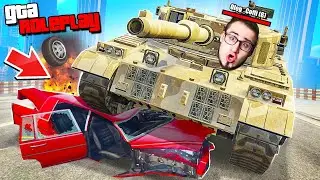 МОЩНЫЙ ТАНК vs 1.000 ИГРОКОВ! ЭТО ПОЛНОЕ БЕЗУМИЕ! (GTA 5 RP)