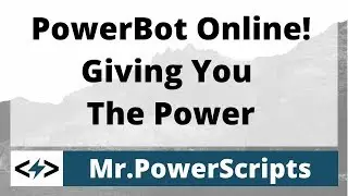 PowerBot Is Online! Giving You The Power!