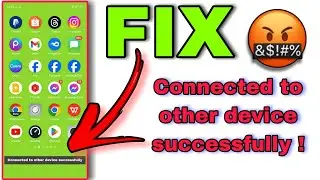 HOW TO FIX CONNECTED TO OTHER DEVICE SUCCESSFULY? OTG CONNECTED SUCCESSFUL PROBLEM