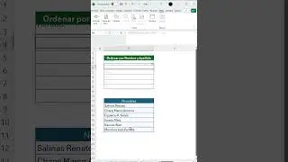 Aprende a ORDENAR nombres en Excel  #microsoftexcel #microsoftoffice