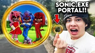 DO NOT ENTER SONIC.EXE PORTAL IN REAL LIFE!! (SONIC THE HEDGEHOG GOLD RINGS)