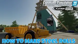 Farming Simulator 22 Platinum Edition | How to Use The Iron Mine and Steel Mill - A Tutorial / Guide