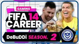 🔴 LIVE STREAM FIFA 14!! CR7 x LM10 Portsmouth Career Mode - FIFA 14 Mod 23/24 (No Commentary)