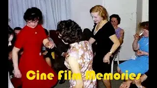 Christmas Party 1960's Home Movie Cine Film, Vintage Amateur Footage