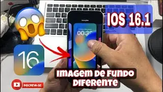 IOS 16.1 -  PERMITIRÁ TROCAR IMAGEM DE FUNDO DA TELA BLOQUEADO PELOS AJUSTES - VEJAM TUDO AQUI