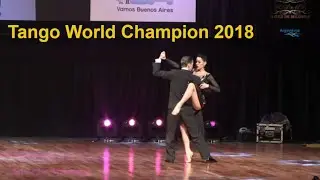 Tango World champions Dmitry Vasin, Sagdiana Hamsina, puesto 1 final escenario Mundial de tango 2018