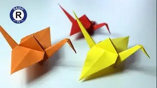 Origami paper crane | How to make a paper crane | Origami bird