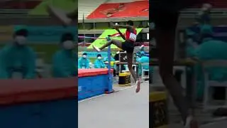 Check this unique high jump technique 🔥 #shorts #kenya #highjump #athletics #trackandfield