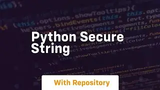 python secure string