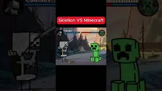 Minecraft vs Skeleton #Майнкрафт #против #Скелет #cartoon  #naruto #memes #minecraft