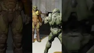 Master Chief Vs Doom Slayer: Realistic Fight Animation