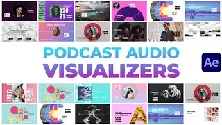 Podcast Audio Visualizers (After Effects Template) ★ AE Templates